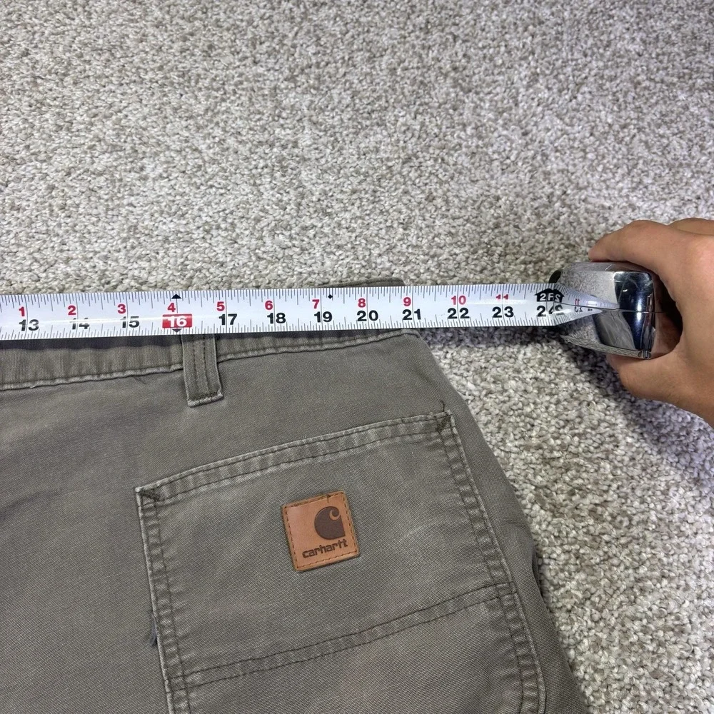 Carhartt Cargo Shorts Mens 44 Brown Canvas Work Relaxed Fit Utility 8 Inseam